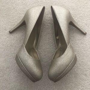 Shimmery Gold Heels